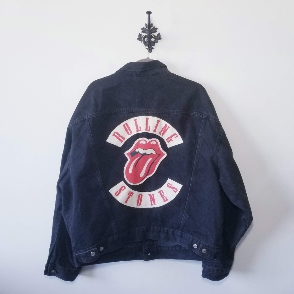 Rolling Stones Voodoo Lounge 1994 Tour Jean Jacket Size XL Limited Edition - Picture 2 of 6